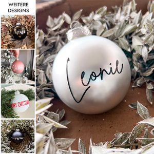 Weihnachtskugel 8 cm "Glas"