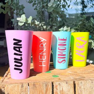 Bunte Trinkbecher – Bild 2