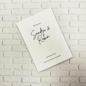 Hochzeitseinladung "Sandra & Robin" – Bild 2