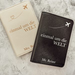 Reisepasshülle + Kofferanhänger (verschiedene Designs) – Bild 5