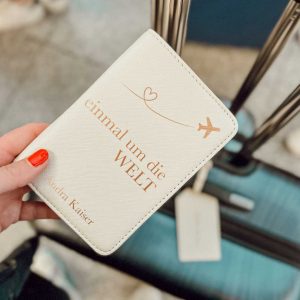 Reisepasshülle + Kofferanhänger (verschiedene Designs)