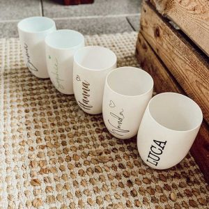 Weiße Becher "Rund" – Bild 7