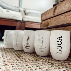 Weiße Becher "Rund" – Bild 8