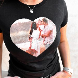 Wendepailletten-Shirt