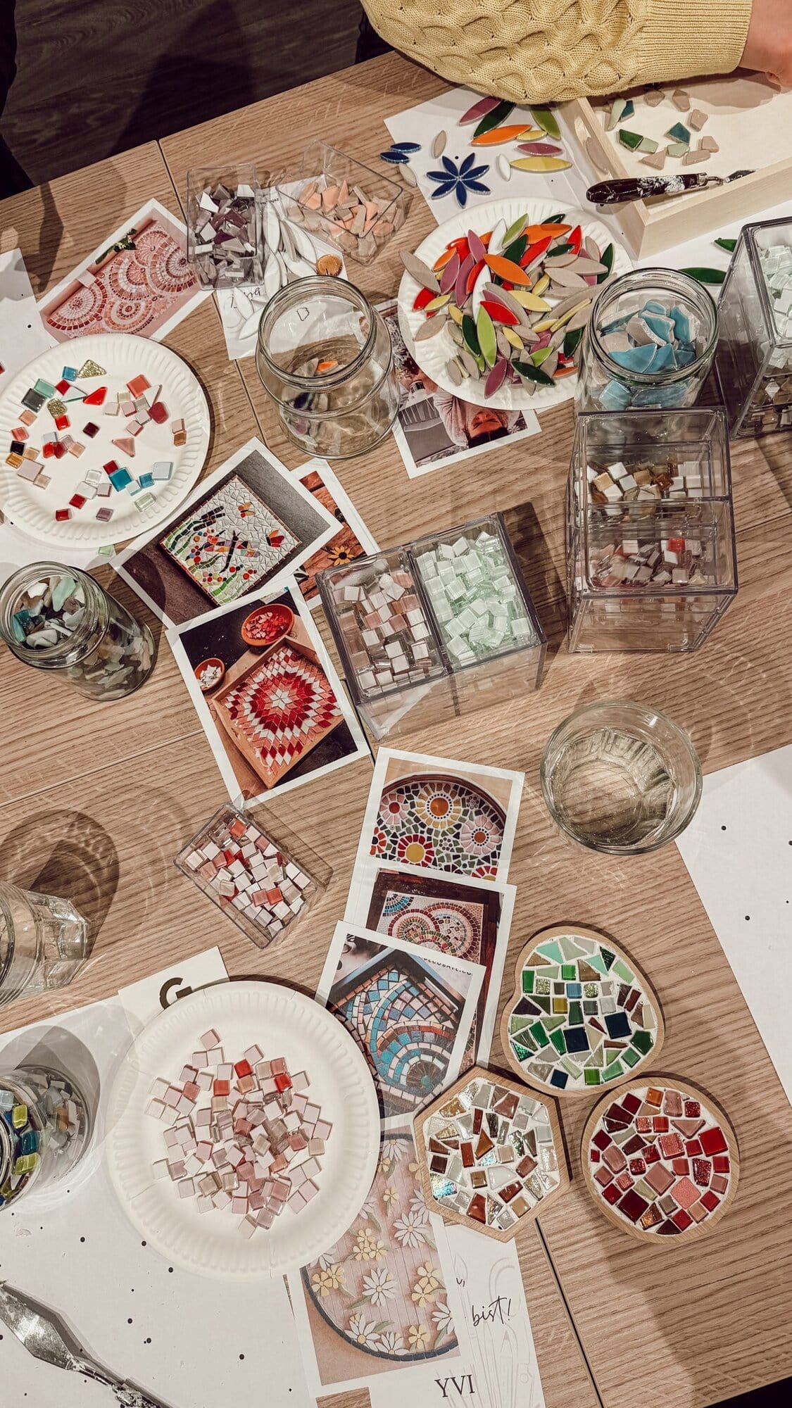 Mosaik Workshop Materialien und kreative DIY Gestaltung im Kreativstudio Düsseldorf
