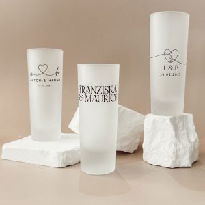 Personalisierte Schnapsgläser zur Hochzeit