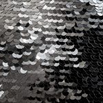 Wendepailletten Stoff schwarz glänzend personalisierbar Druck Düsseldorf