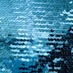 Wendepailletten Stoff türkis glänzend personalisierbar Druck Düsseldorf