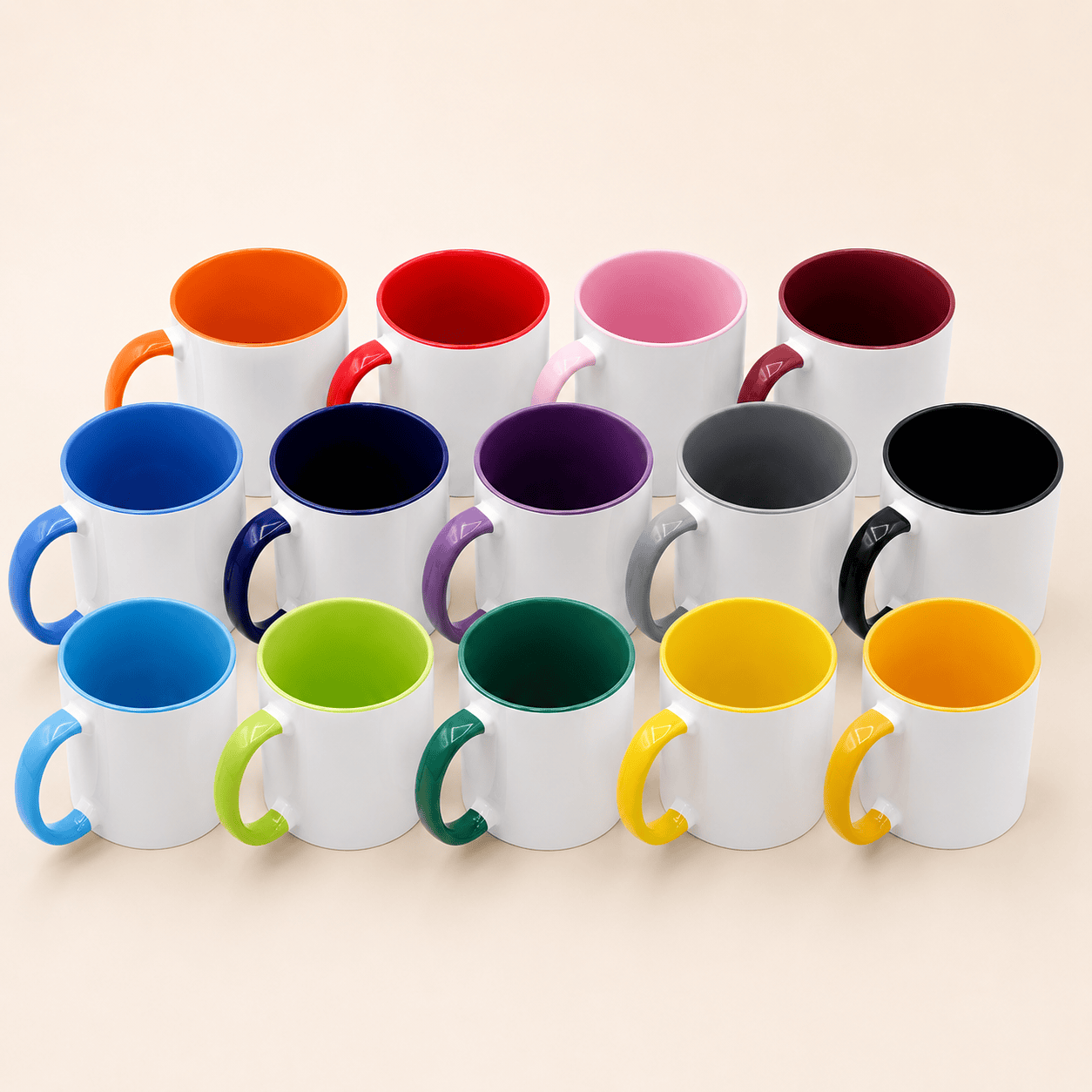 Tasse mit Initialen – einfarbig oder Two‑Tone – Bild 2